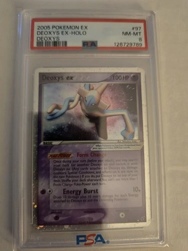 Deoxys ex Holo 97/107 2005 Pokemon EX Deoxys PSA 8 NM-MT New Cert!
