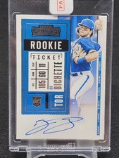 2020 Panini Contenders Draft Ticket RC BO BICHETTE Auto Rookie Encased Blue Jays