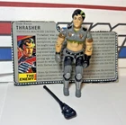 GI Joe Thrasher 1986 v1 *100% COMPLETE w/File Card, Near Mint! Vintage Dreadnok
