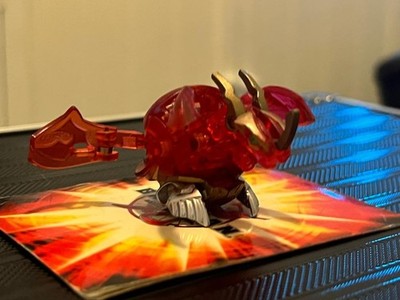 Bakugan Mercury Dragoniod Translucent  Pyrus Diecast Completed SUPER RARE