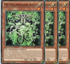 yugioh 3x PSI-Hüllenpanzer Alpha HSRD-DE029 COMMON DEUTSCH