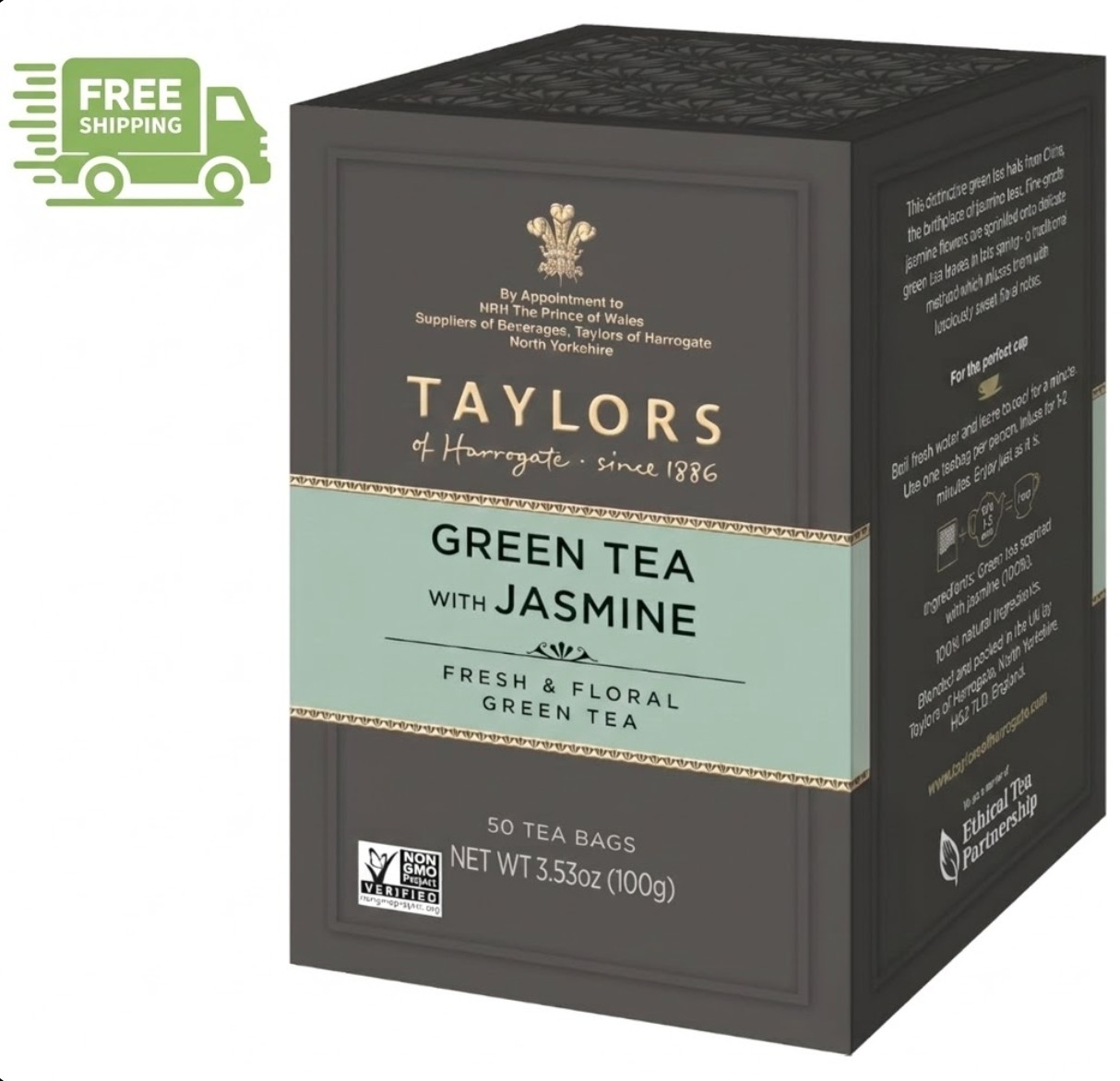 With Jasmine, 50 Tea Bags (pack Of 1)