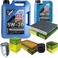 Inspektionspaket 6L Liqui Moly Longtime 5W-30 FüR Nissan Almera Tino 2.2 Dci