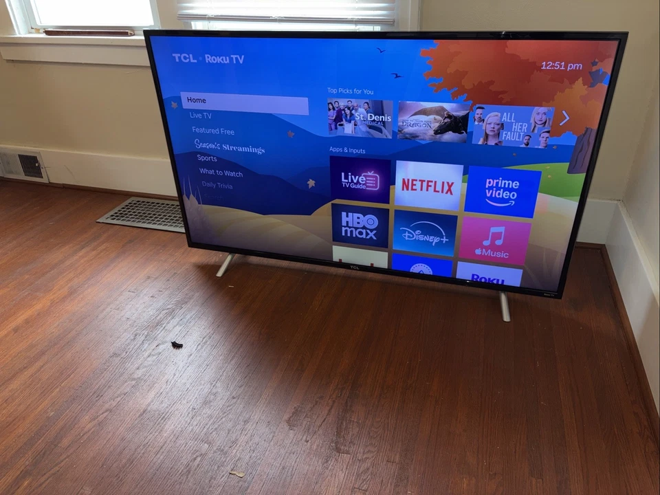 TCL 55S421 55" 4K LED Smart TV - Black - Image 2 of 3