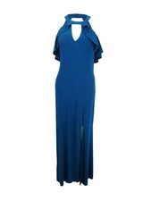 Nightway Women's Ruffled Halter Gown