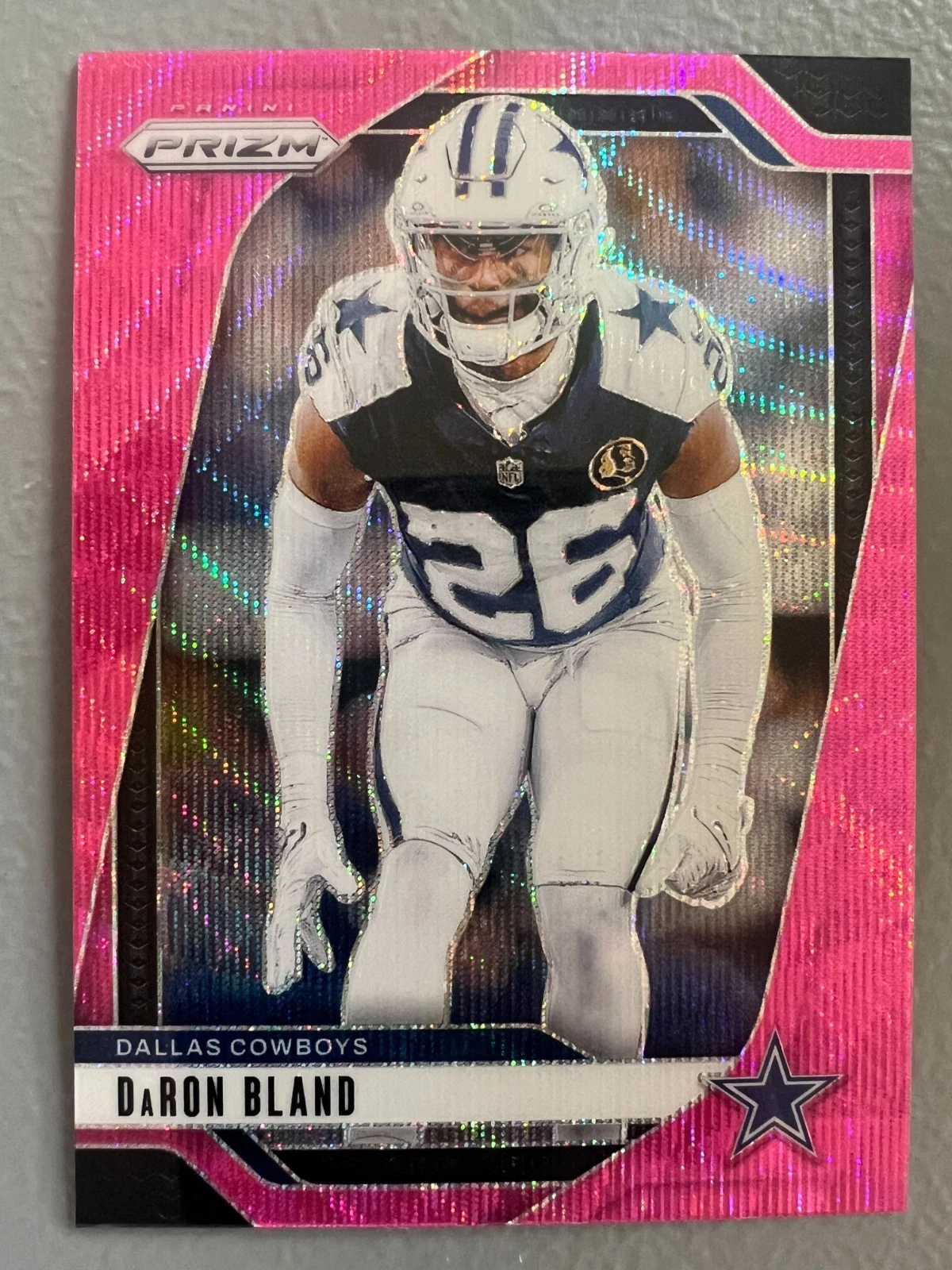 2024 Panini Prizm - DaRon Bland ( Dallas Cowboys ) Pink Wave Prizm #78