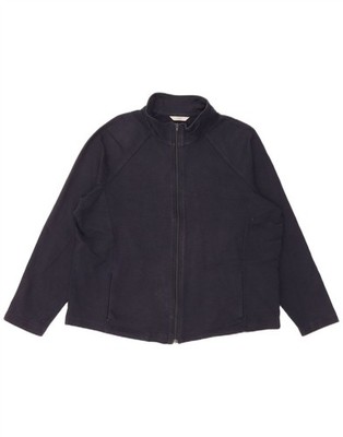 Marks & Spencer Womens Tracksuit Top Jacket UK 20 2XL Navy Blue AK11