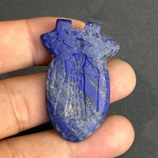 Beautiful old lapis lazuli Stone Roman intaglio pendant 