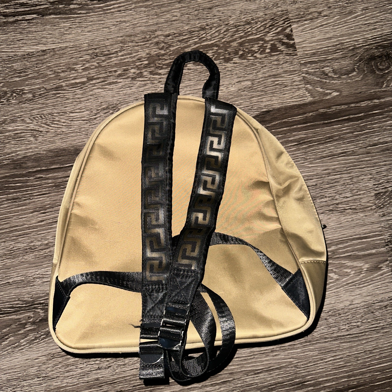 Versace Parfums Bronze Nylon Medium Backpack Bag — image 4