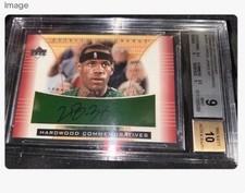 2003 RC Upper Deck Hardcourt LeBron James Signed Rookie BGS 9 w/ 10 Auto 👑👣💎