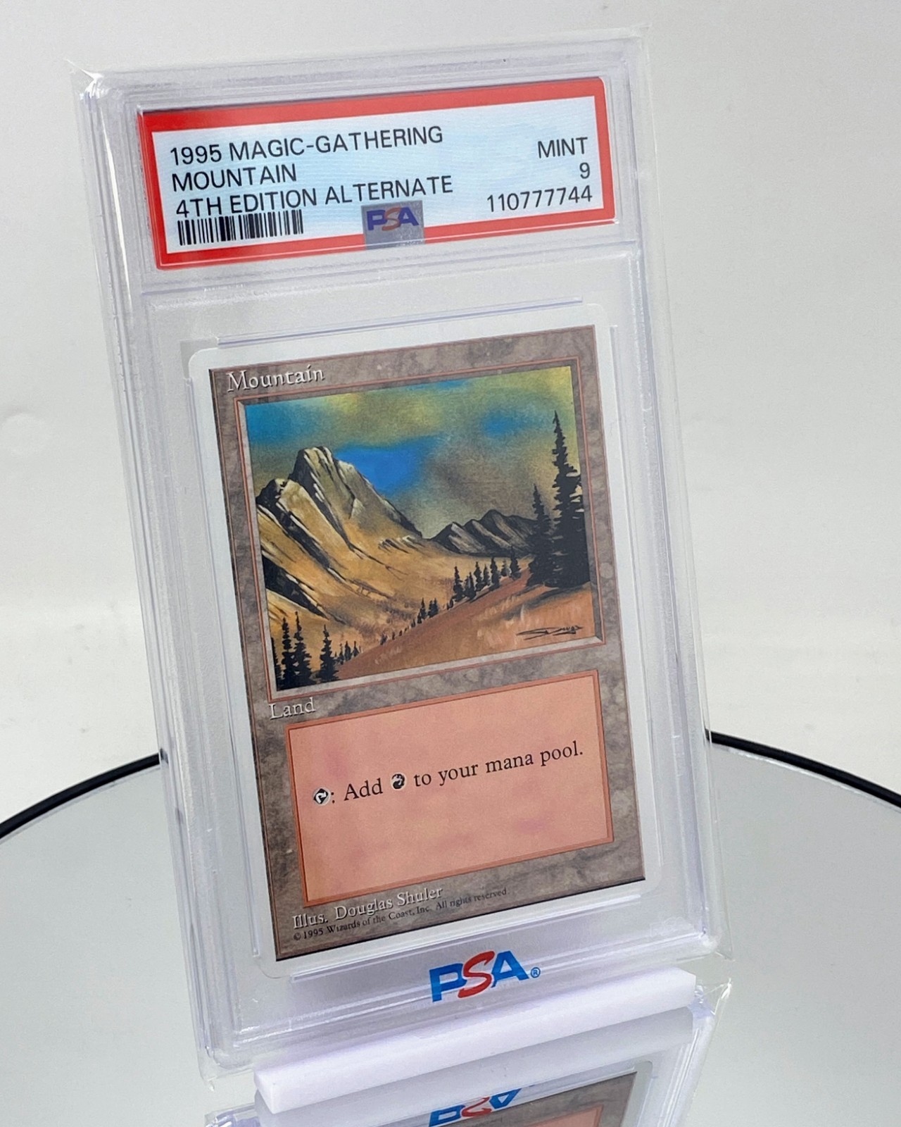 MTG Mountain (375) - PSA 9, Mint, English Alternate Fourth Edition