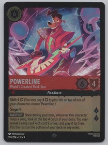 Powerline - World's Greatest Rock Star 110/204 Fabled Cold Foil