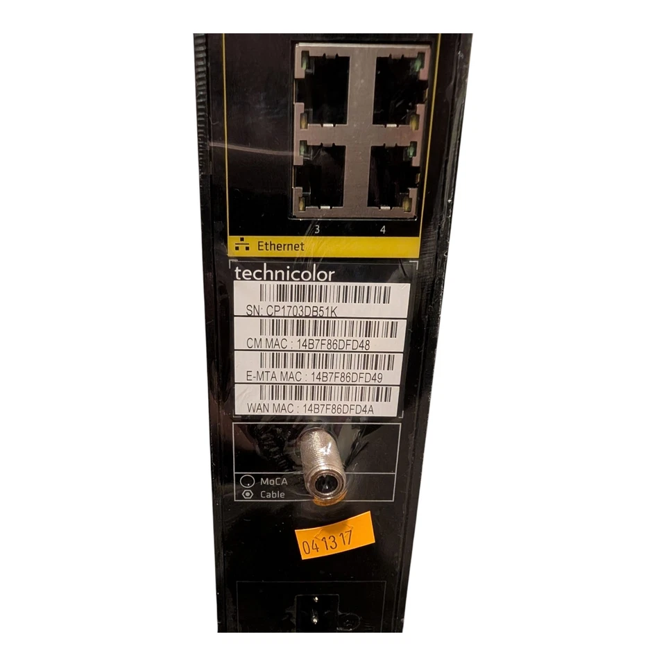 Technicolor TC8717T Modem Router Gateway DOCSIS 3.0 WiFi Voice NEW Sealed - Image 3 of 4