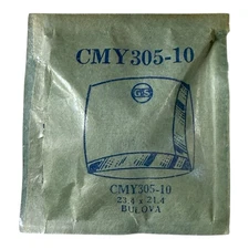 NOS Germanow-Simon Bulova Crystal CMY305-10 SEAL TEAR PARTS 23.4 x 21.4