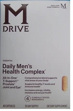 MEN'S MULTI-VITAMIN / M-DRIVE 60 CAPS / 30 DAY SUPPLY SAVE $25 OFF RETAIL!!