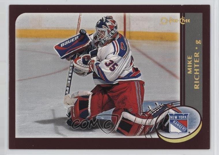 2002-03 O-Pee-Chee Factory Set Gold Foil Mike Richter #128 1ar2