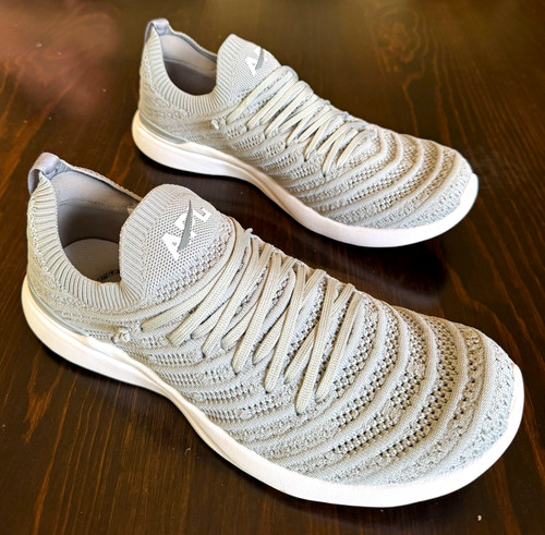APL TechLoom Wave Men’s Low Top Lace-Up Knit Sneakers Gray Solid 1221XC