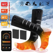 Electric Heated Socks Foot Winter Warm Hunting Sock Rechargeable 5000mAh Battery