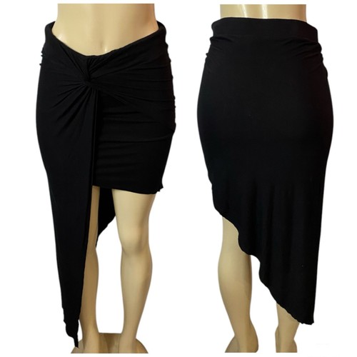 Vintage Y2K Arden B Black Asymmetrical Skirt Fairy Gothic Grunge Size S/M
