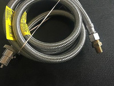LPG NATURAL GAS S.S BRAIDED HOSE 3/8" F BSP X BAYONET & 3/8 X 1/4 BSP