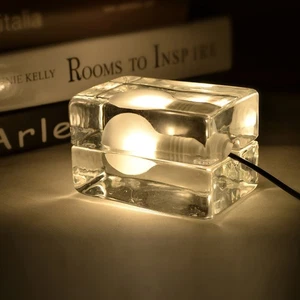 Nouveau Ice Block Lampe Lampe de table Lampe de bureau Lumière Chambre à coucher Inclure ampoule