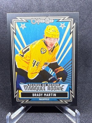 2025-26 O-Pee-Chee Brady Martin Retro Black Border /100 Rookie RC #589 Predators