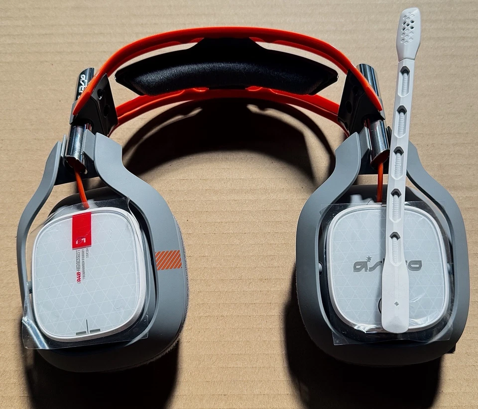Gray / Orange ASTRO Gaming A40 HEADSET ONLY (XBOX, PLAYSTATION, PC)- READ - Image 2 of 4