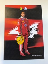 LEWIS HAMILTON SIGNED 2026 SCUDERIA FERRARI F1 SF-26 ORIGINAL PORTRAIT CARD