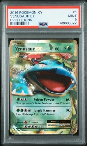 2016 POKEMON XY EVOLUTIONS #1 VENUSAUR EX PSA 9