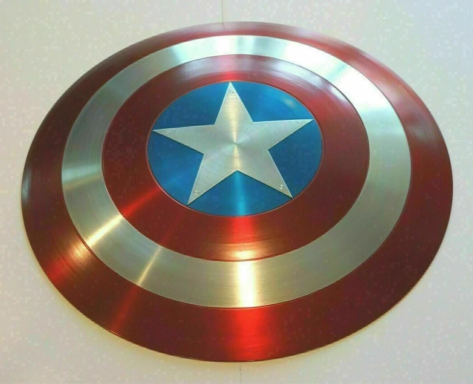 Escudo Capitán América Leyendas Marvel 75 Aniversario Vengadores Aleación Metal Foto 2 de 4