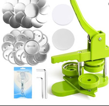 Button Maker Machine DIY, Installation-Free Button Pin Badge Press with Button