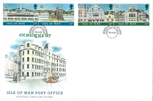 1987 Isle of Man Europa. Architecture First Day Cover