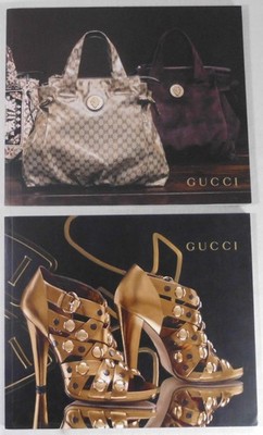 2 Kataloge Gucci  Schuhe, Handtaschen Fall Winter 2008 /2009 mit Preisliste  /e