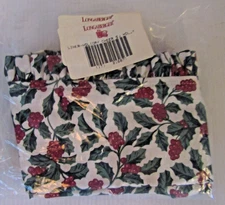 Longaberger 1996 Holiday Cheer Basket Traditional Holly Stand Up Liner 216877