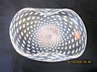 VINTAGE MURANO STYLE VENETAIN  ART  GLASS HAND MADE 10" BOWL ITALY