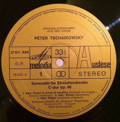 Pyotr Ilyich Tchaikovsky, Moscow Philharmonic Orchestra, Kiril Kondrashin - S...