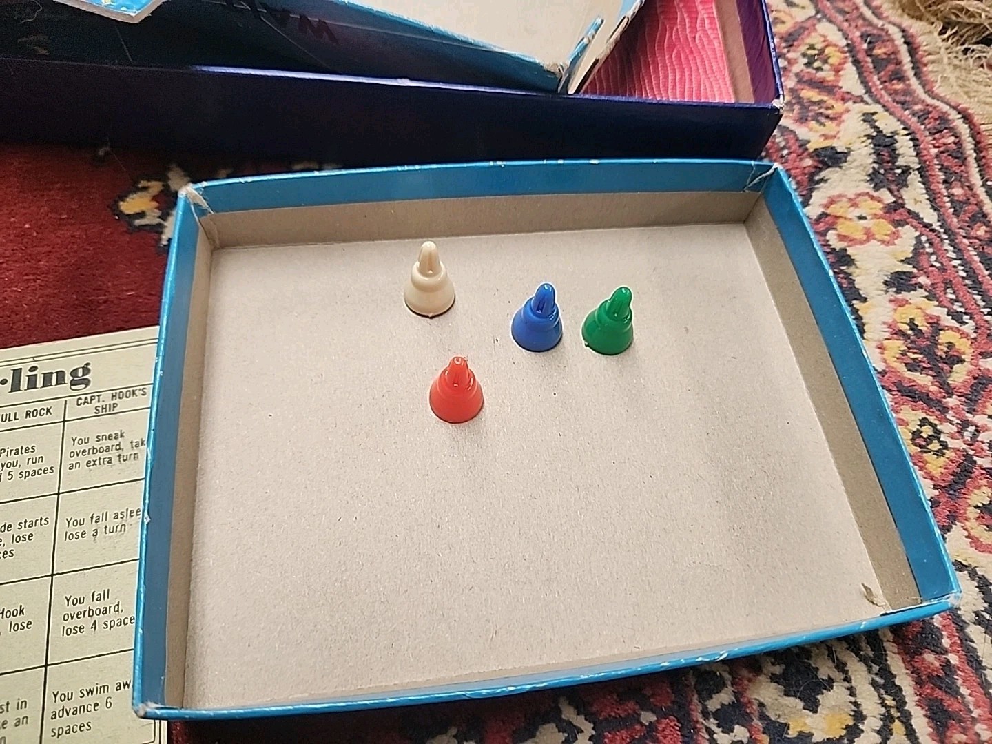 WALT DISNEY'S 1953 PETER PAN A GAME OF ADVENTURE GAME BLUE BOX 