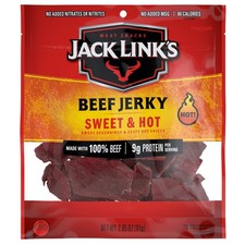 Jack Link s Beef Jerky Sweet Hot 100 Beef 9g of Protein per Serving 2.85 oz