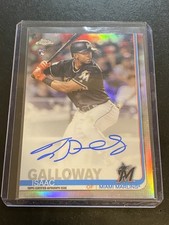 Isaac Galloway 2019 Topps Chrome Refractors Rookie Auto card #RA-IG, #d 276/499!. rookie card picture