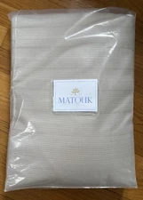 Matouk AUGUSTA Italian Matelasse Cotton Weave KING Bed Coverlet ~ DUNE ~ New
