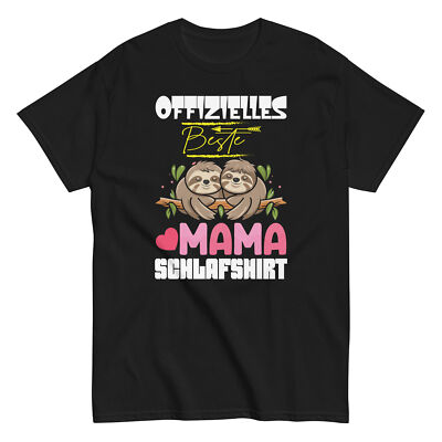 Offizielles Beste Mama Schlafshirt Mutter Faultier Muttertag classic tee