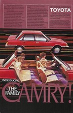 Publicité vintage impression couleur voiture Toyota Camry 1983 transport éphémère