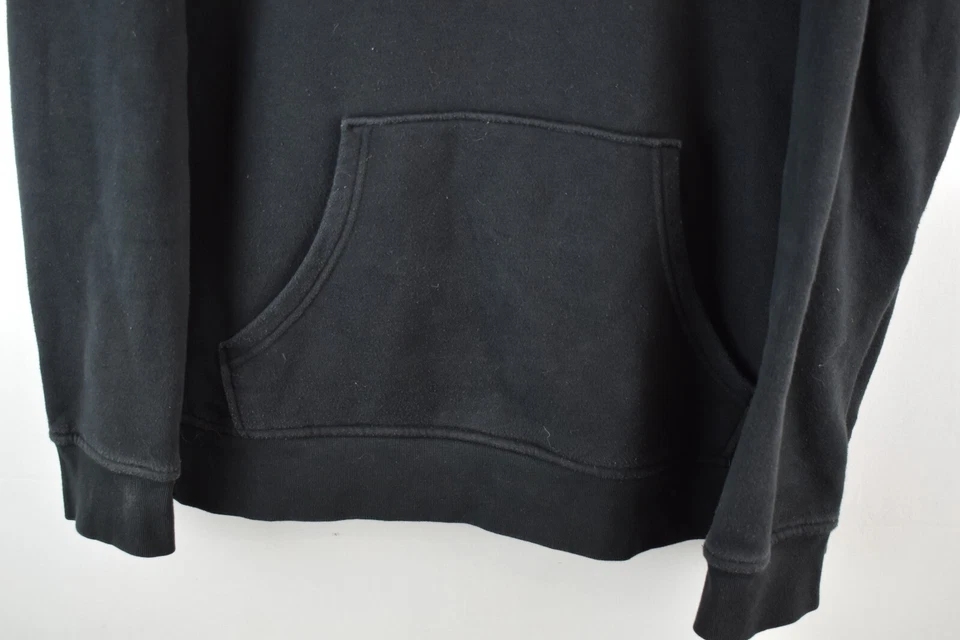 Adidas Mujer Logo Capucha Negro Algodón Sudadera Jersey Sudadera con Capucha Talla 16/18 Foto 3 de 4