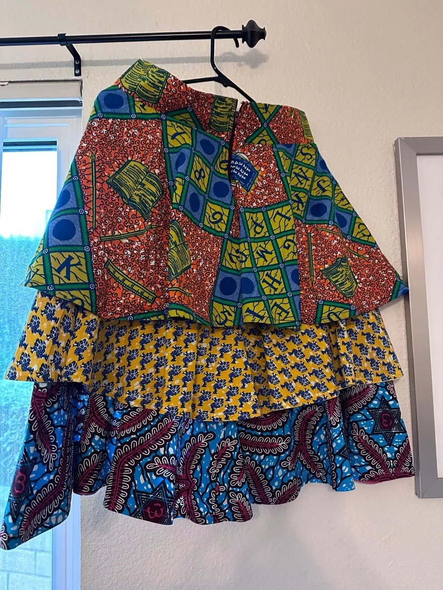 Layered top ankara skirt