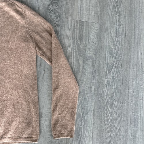 Charter Club Luxury 2-ply 100% Cashmere Tan Beige Neutral Crewneck Sweater Small - Picture 11 of 15