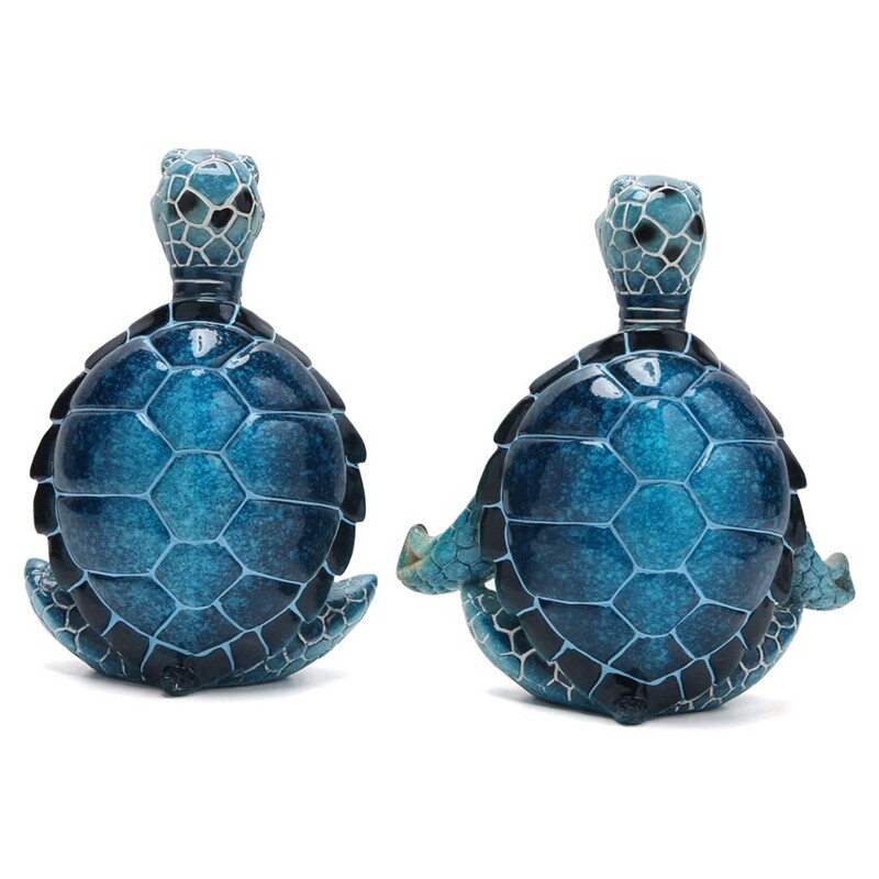 Irayin Meeresschildkröte Deko - Yoga Meditation Harz Statue Strand Thema