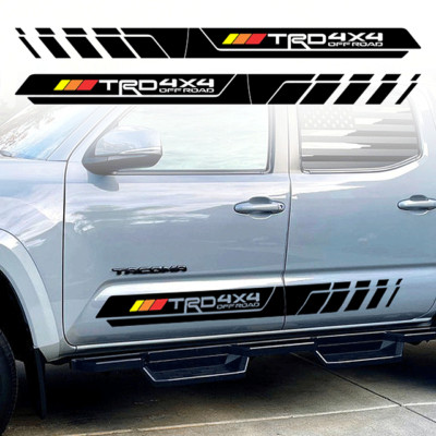TRD 4X4 Off Road Decals Toyota Tacoma Tundra Truck Sidedoor Stripes Decal Vinyl