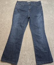 Tommy Hilfiger Jeans Bootcut High Rise Logo Stitching Cotton/Spandex Women's 16