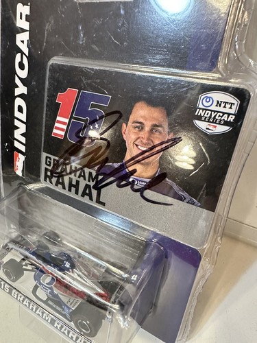 3 CAR GRAHAM RAHAL LOT 1:64 GREENLIGHT INDYCAR 2020 #15 UNITED RENTALS SIGNED - Picture 5 of 12