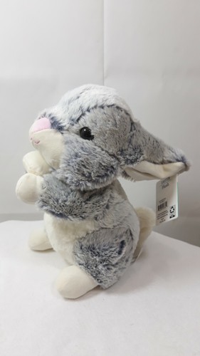 Way To Celebrate Gray Standing Bunny Rabbit Soft Stuffed Plush Toy Animal - Picture 12 of 12